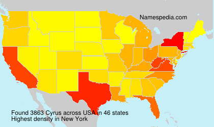 Surname Cyrus in USA Surname Cyrus in USA