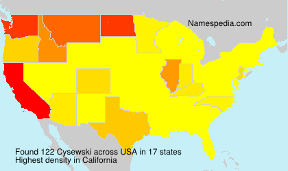 Surname Cysewski in USA Surname Cysewski in USA
