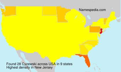 Surname Cyzewski in USA Surname Cyzewski in USA