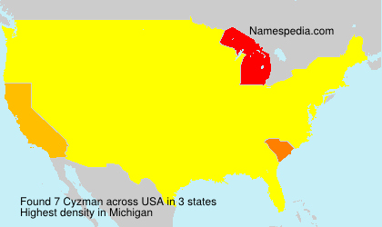 Surname Cyzman in USA Surname Cyzman in USA