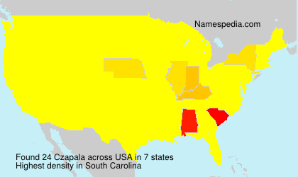 Surname Czapala in USA Surname Czapala in USA