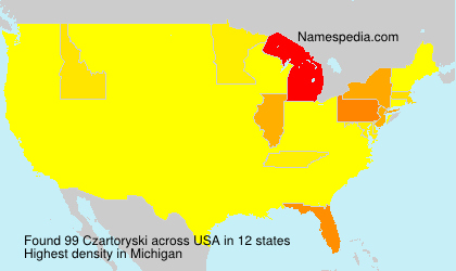 Surname Czartoryski in USA Surname Czartoryski in USA