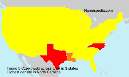 Surname Czejkowski in USA Surname Czejkowski in USA