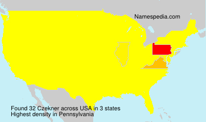 Surname Czekner in USA Surname Czekner in USA