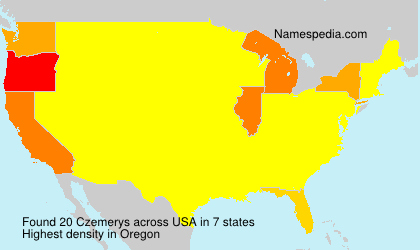Surname Czemerys in USA Surname Czemerys in USA