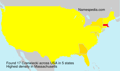 Surname Czerwiecki in USA Surname Czerwiecki in USA
