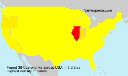 Surname Czerwionka in USA Surname Czerwionka in USA