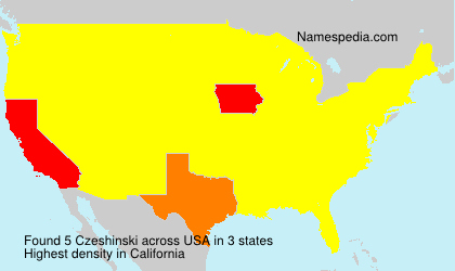 Surname Czeshinski in USA Surname Czeshinski in USA