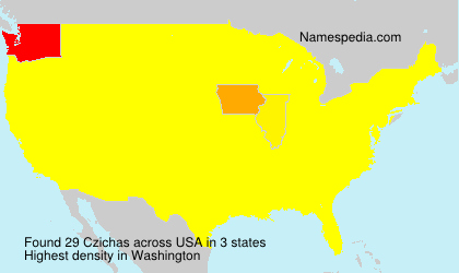 Surname Czichas in USA Surname Czichas in USA