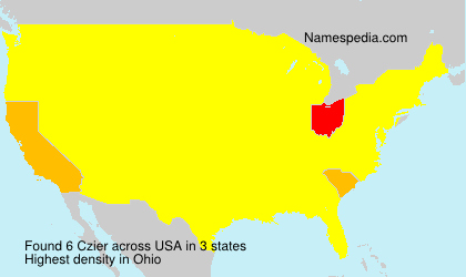 Surname Czier in USA Surname Czier in USA