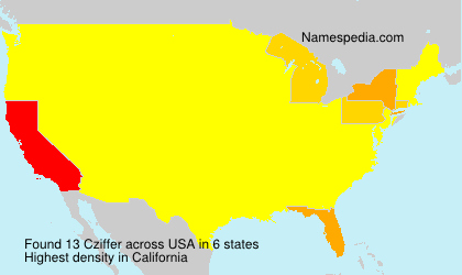Surname Cziffer in USA Surname Cziffer in USA