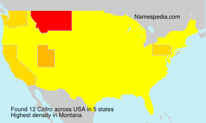 Surname Czifro in USA Surname Czifro in USA