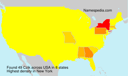Surname Czik in USA Surname Czik in USA