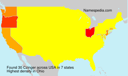 Surname Czinger in USA Surname Czinger in USA