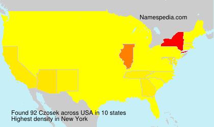 Surname Czosek in USA Surname Czosek in USA