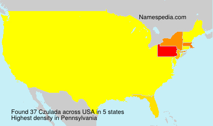 Surname Czulada in USA Surname Czulada in USA
