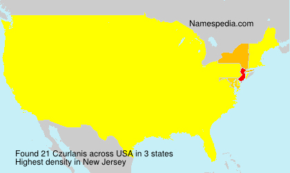 Surname Czurlanis in USA Surname Czurlanis in USA