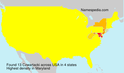 Surname Czwartacki in USA Surname Czwartacki in USA