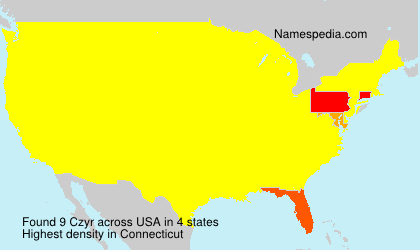 Surname Czyr in USA Surname Czyr in USA