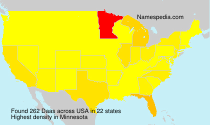 Surname Daas in USA Surname Daas in USA