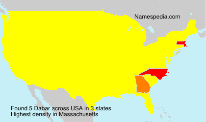 Surname Dabar in USA Surname Dabar in USA