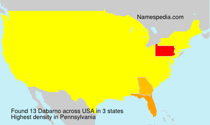 Surname Dabarno in USA Surname Dabarno in USA