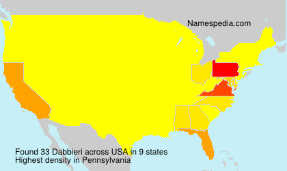 Surname Dabbieri in USA Surname Dabbieri in USA