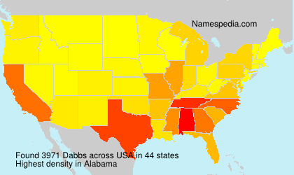 Surname Dabbs in USA Surname Dabbs in USA