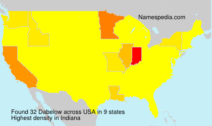 Surname Dabelow in USA Surname Dabelow in USA
