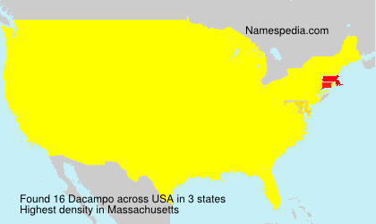 Surname Dacampo in USA Surname Dacampo in USA