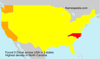 Surname Dacat in USA Surname Dacat in USA