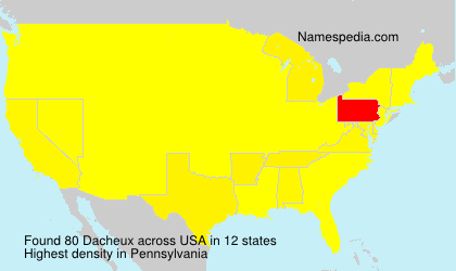 Surname Dacheux in USA Surname Dacheux in USA