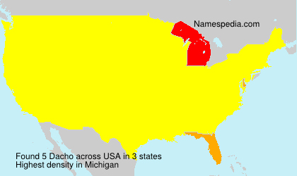Surname Dacho in USA Surname Dacho in USA