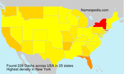 Surname Dachs in USA Surname Dachs in USA