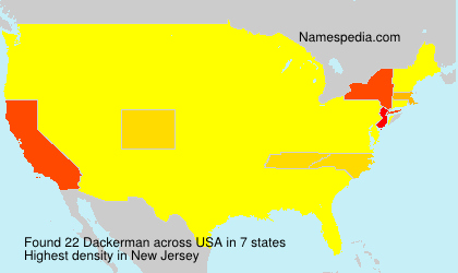 Surname Dackerman in USA Surname Dackerman in USA