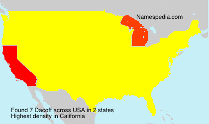 Surname Dacoff in USA Surname Dacoff in USA