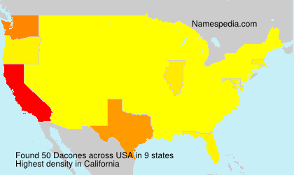Surname Dacones in USA Surname Dacones in USA