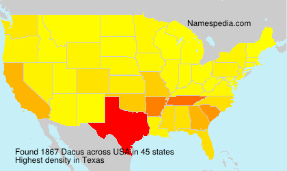 Surname Dacus in USA Surname Dacus in USA