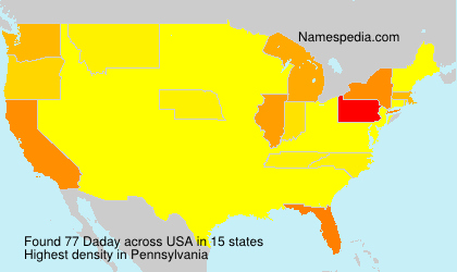 Surname Daday in USA Surname Daday in USA
