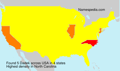 Surname Dadek in USA Surname Dadek in USA