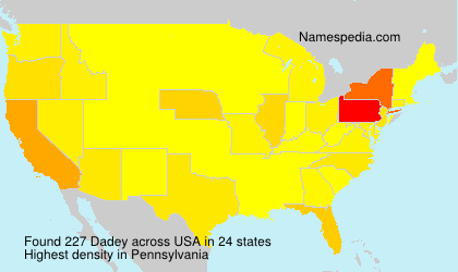Surname Dadey in USA Surname Dadey in USA