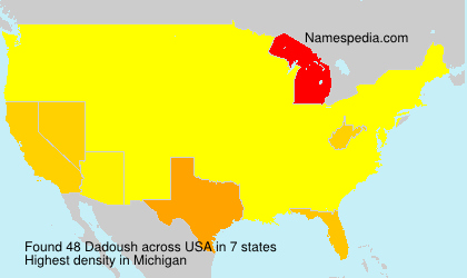 Surname Dadoush in USA Surname Dadoush in USA