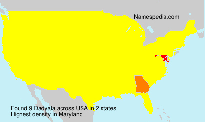 Surname Dadyala in USA Surname Dadyala in USA