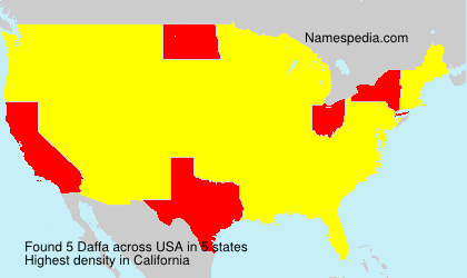 Surname Daffa in USA Surname Daffa in USA