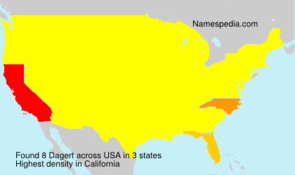 Surname Dagert in USA Surname Dagert in USA
