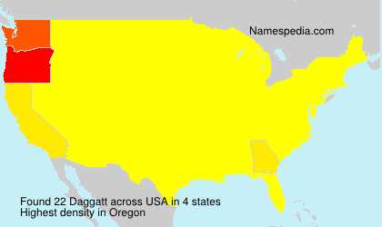 Surname Daggatt in USA Surname Daggatt in USA