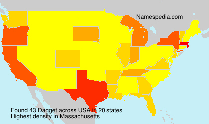 Surname Dagget in USA Surname Dagget in USA