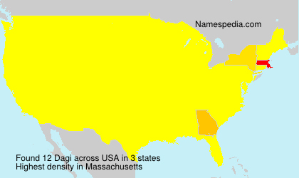 Surname Dagi in USA Surname Dagi in USA