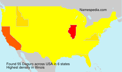 Surname Daguro in USA Surname Daguro in USA