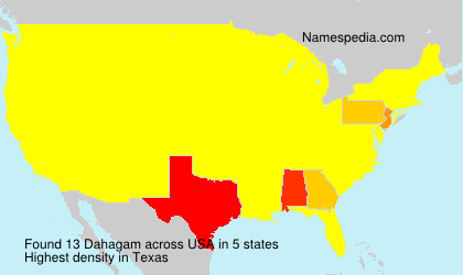 Surname Dahagam in USA Surname Dahagam in USA